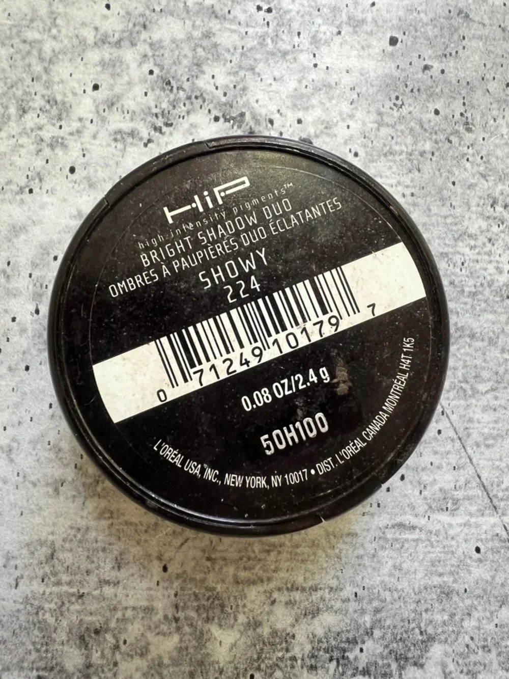 L'Oreal HiP Studio Secrets Professional Concentrated Eye Shadow Duo, 224 Showy - Picture 4 of 6